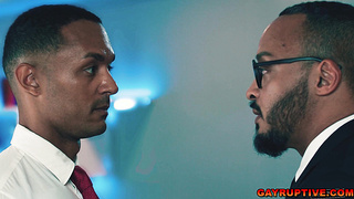 Rough anal sex scene with AJ Sloan and Dillon Diaz