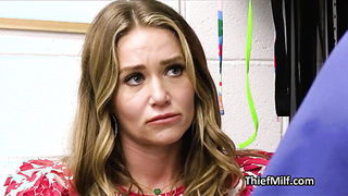 Milf suspect moans riding officers dick