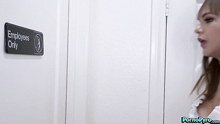 College Babe Rebecca Vanguard Sucks Gloryhole BBC