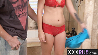 Horny MILF masseuse fucked by client