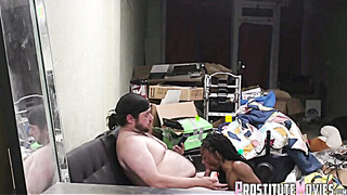 Interracial sex and creampie