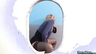 Charlotte Sins Sucks On A Big Black Gloryhole Cock