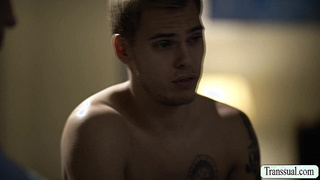 Hot Trans stepmom gives her stepson bed pleasure