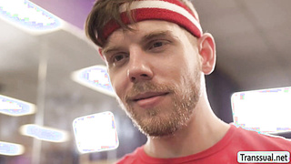 Handsome prof fucks both his dancers on stage