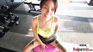 Thai teen emptying BFs saturated balls