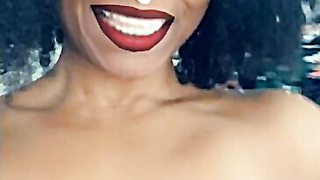 Dominican Hooker Shakes Titties