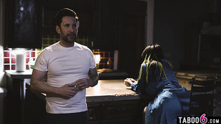 Rough sex for latina MILF by masked man