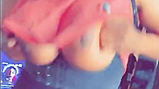 Dominican OF Model Shakes Boobs