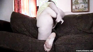 fucking my hairy twat and ass with flashlight