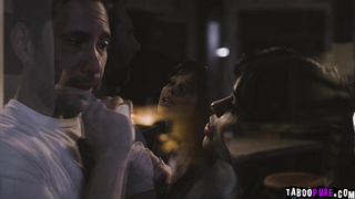 Tom goes into his kitchen and discovers Tanya there