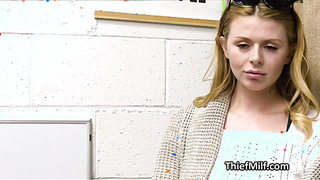 Blonde wife hammered on the office desk