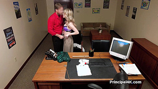 Prom queen milf blows principals dick