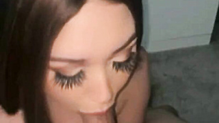 Half-Asian Deepthroat Blowjob