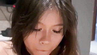 Beautiful Asian Sloppy Blowjob