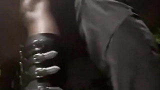 BBC Fucks Ebony Slut in Public