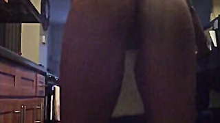 Black Slut Shows Butt