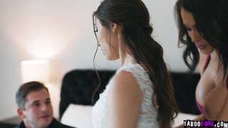 Stepmom letting wifes husband suck her breast