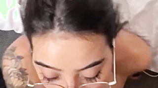 Big Tits Babe Gets Huge Facial