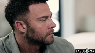 Furious dad teaching his stepdaughter