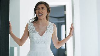 Wedding jitters were shattered with sex