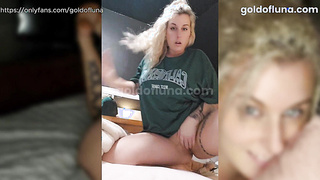 Huge Natural Tits Model Playing with herself alone