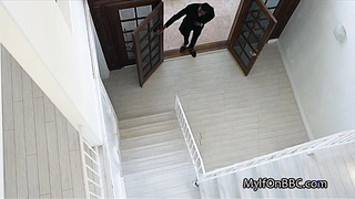 Sloppy bj and BBC ride by curvy secretary