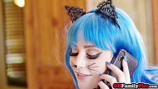 Jewelz Blu fucks stepbro for new cat