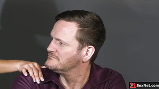 Busty secretary dp fucked during meeting