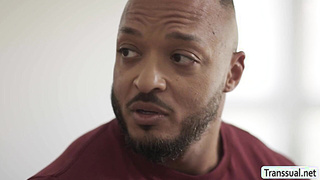 Stepfather comforts his TS stepteen by fucking her ass