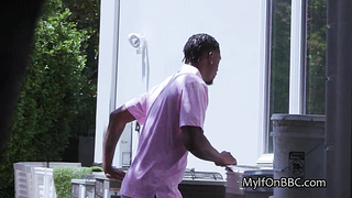 Curvy redhead throats lovers BBC