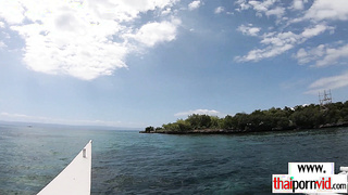 Thai teen fucked at an abandoned lagoon