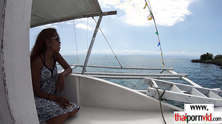 Thai teen fucked at an abandoned lagoon