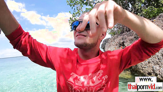 Thai teen fucked at an abandoned lagoon