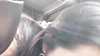 Asian Beauty Sucks BBC in His Car