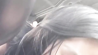 Asian Beauty Sucks BBC in His Car