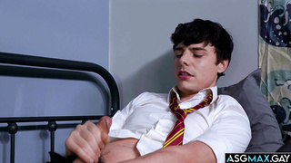 Asher finds himself enjoying masturbating