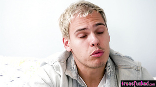 Latina shemale enjoys hardcore anal sex