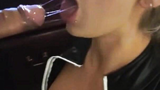 Busty Blonde MILF Sucking Like a Pro