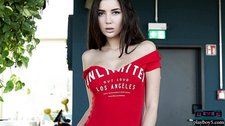 Gorgeous busty brunette from the Ukraine