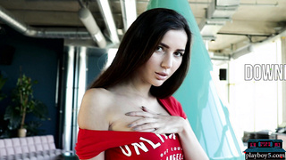 Gorgeous busty brunette from the Ukraine