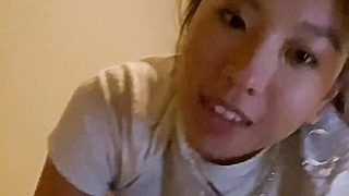 Pretty Asian Teen Sucks Black Cock