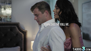 Mature teaching her stepdaughters hubby