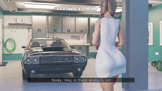 Blonde Babe Rides Mature BBC Car Service