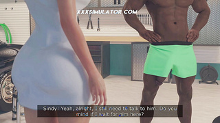 Blonde Babe Rides Mature BBC Car Service