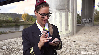 Czech Streets 106 Stewardess Andrea