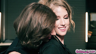 Octavia shoves the dildo into Tommy King's tight hole