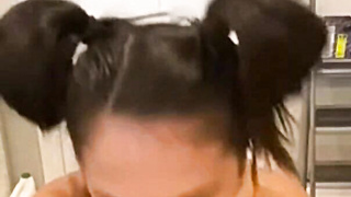 Big Tits Asian Wife Gets Facial