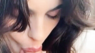 He Couldn't Last a Minute with This Beautiful Brunette