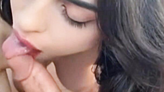 He Couldn't Last a Minute with This Beautiful Brunette