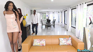 April Snow And Ashley Aleigh Have Threesome With BBC